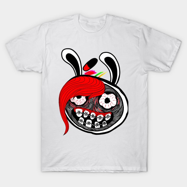 Trippy Bunny T-Shirt by FUN ART